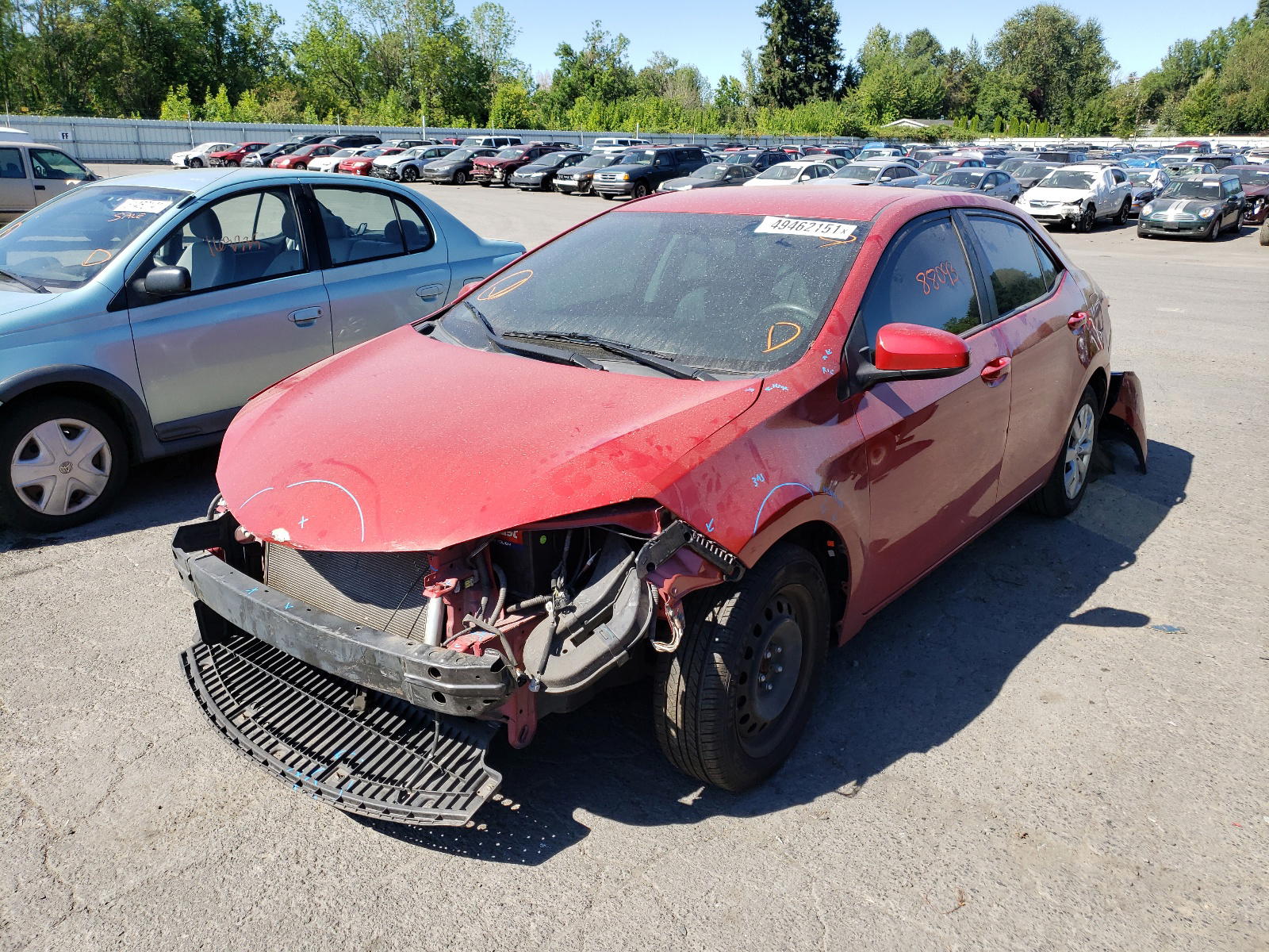 Photo 2 from auction – 2015 TOYOTA COROLLA L with VIN 2T1BURHE3FC246606