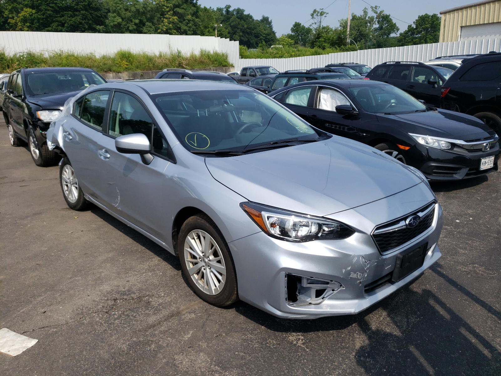 SUBARU IMPREZA PR 2018 with VIN 4S3GKAB62J3613642 - Photo from auction