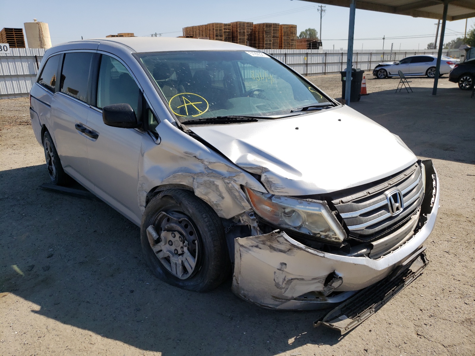 HONDA ODYSSEY LX 2012 with VIN 5FNRL5H24CB145727 - Photo from auction