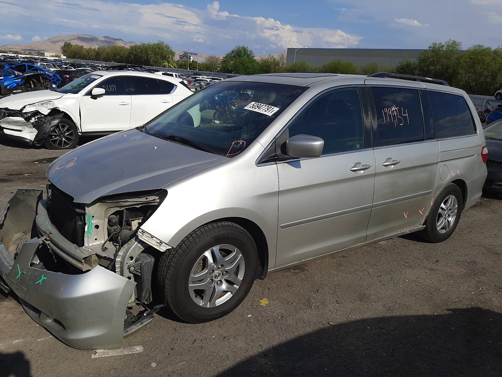 Photo 2 from auction – 2006 HONDA ODYSSEY EX with VIN 5FNRL38686B431060
