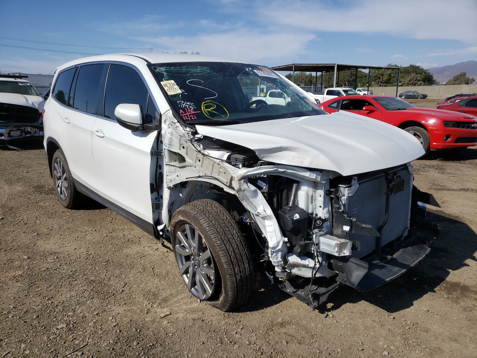Photo 1 from auction – 2020 HONDA PILOT EX with VIN 5FNYF5H39LB007404