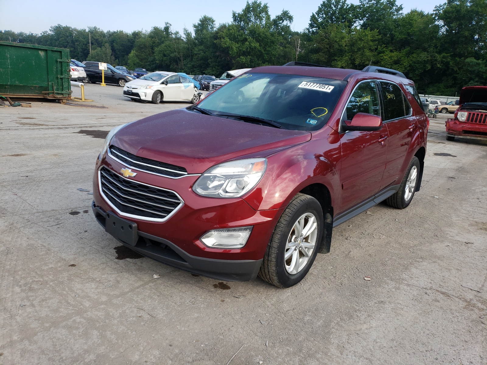 Photo 2 from auction – 2017 CHEVROLET EQUINOX LT with VIN 2GNFLFEK9H6118184