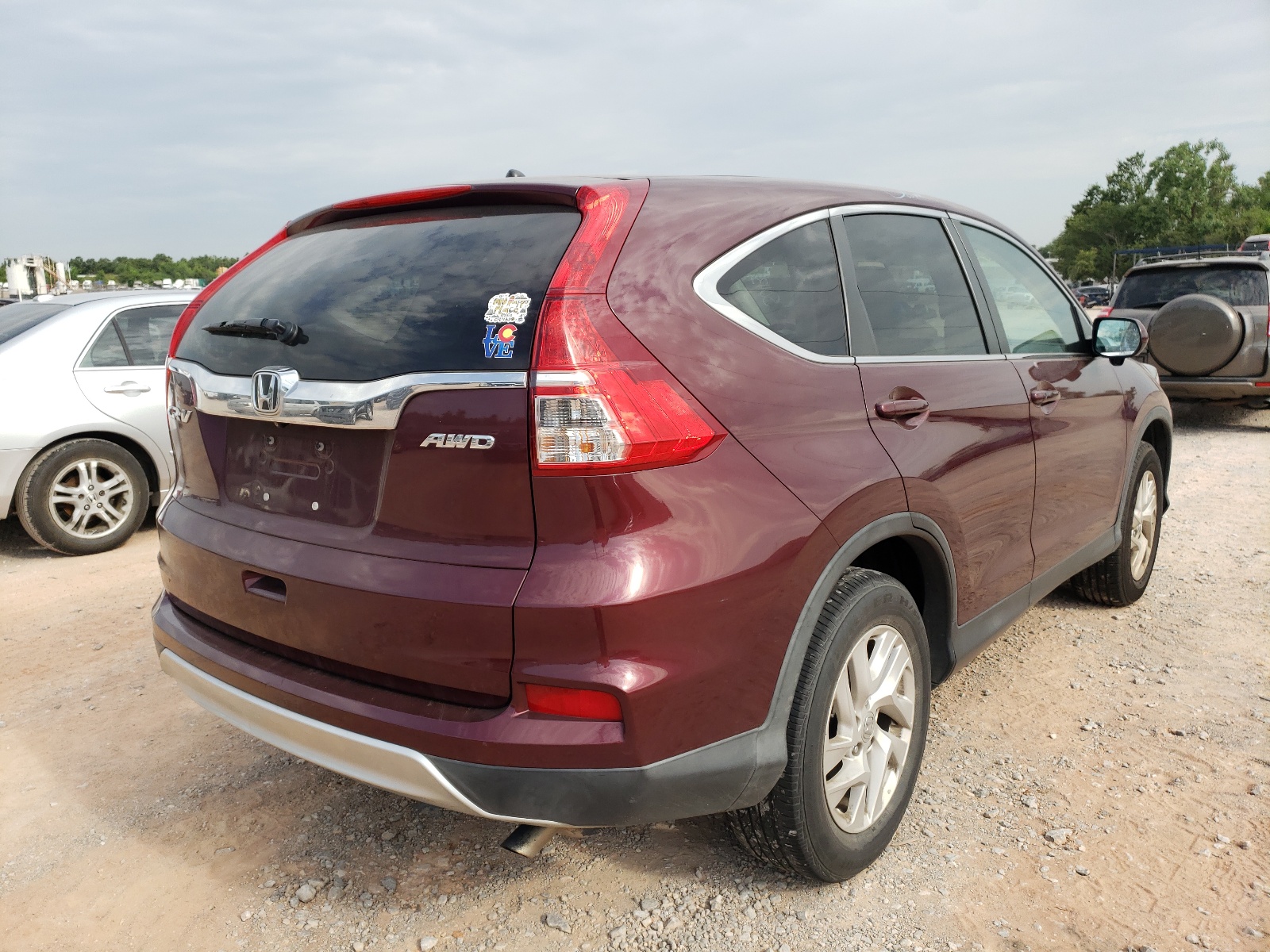 Photo 4 from auction – 2016 HONDA CR-V EX with VIN 2HKRM4H50GH680000