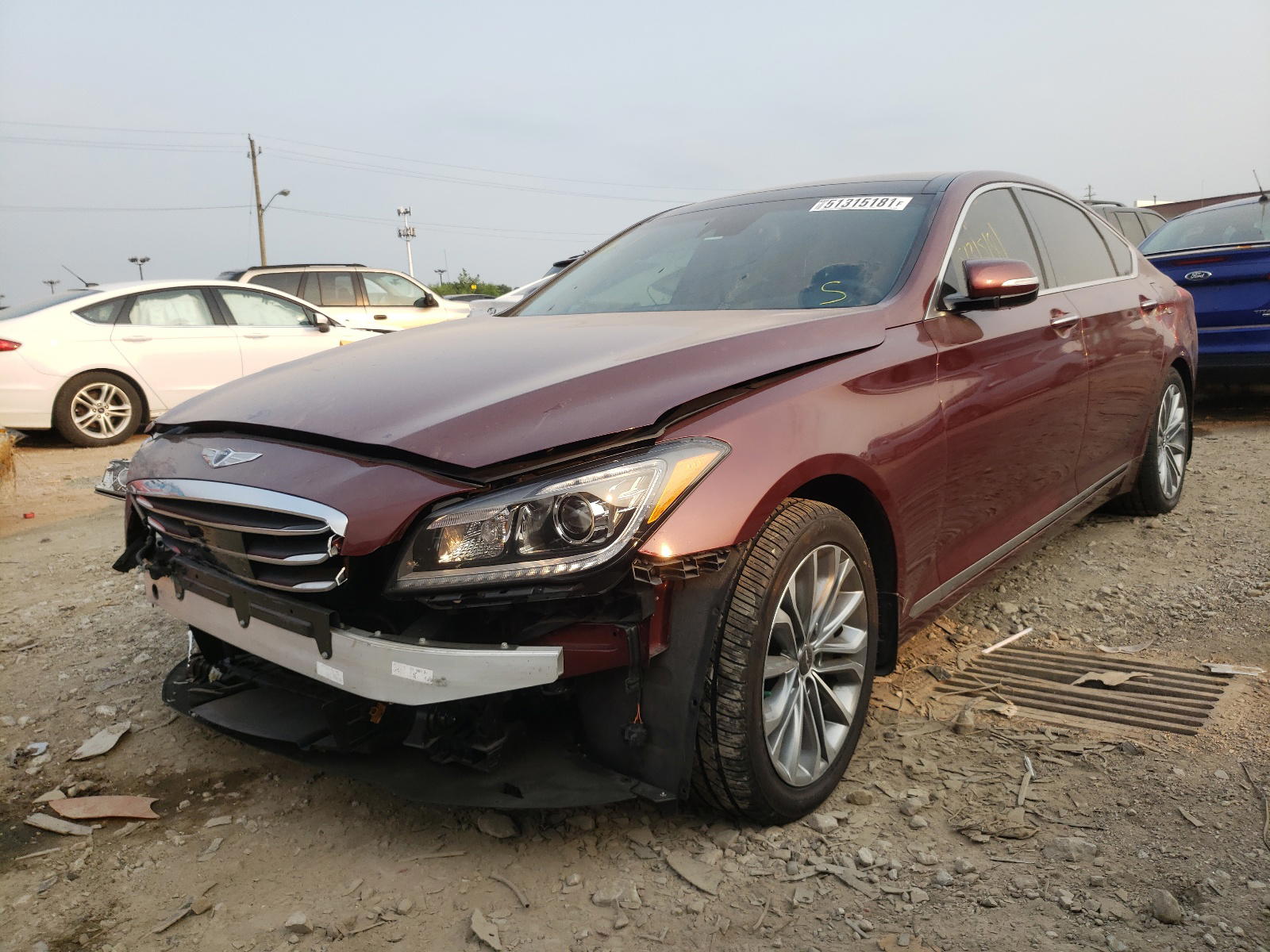 Photo 2 from auction – 2017 GENESIS G80 BASE with VIN KMHGN4JE6HU167433