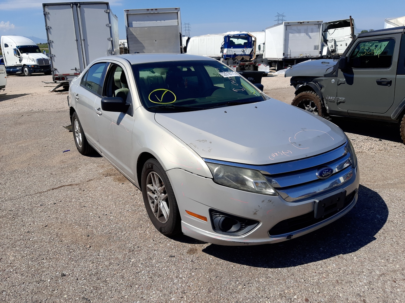 FORD FUSION S 2010 with VIN 3FAHP0GA3AR134781 - Photo from auction