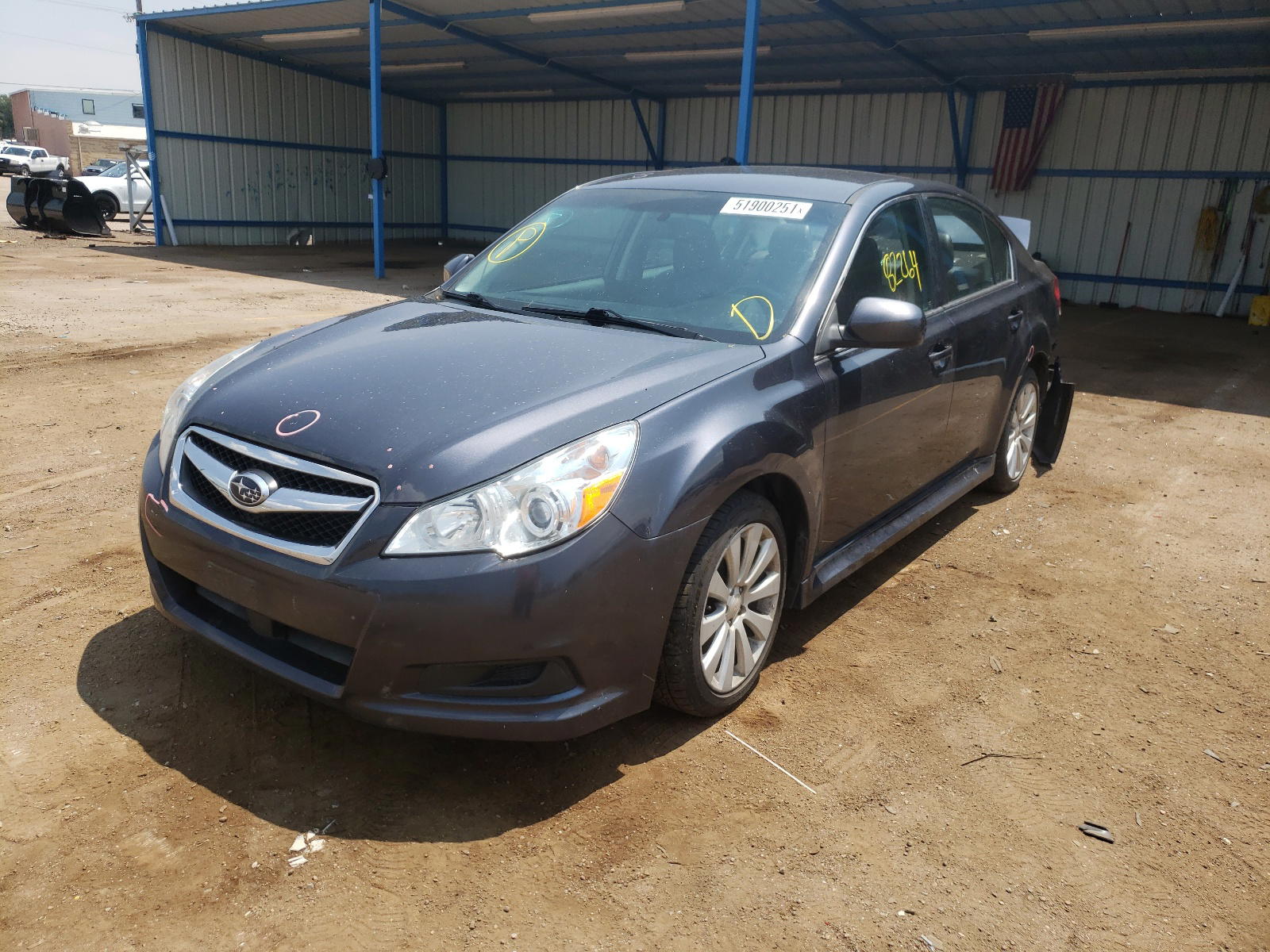 Photo 2 from auction – 2011 SUBARU LEGACY 2.5 with VIN 4S3BMCJ67B3241167