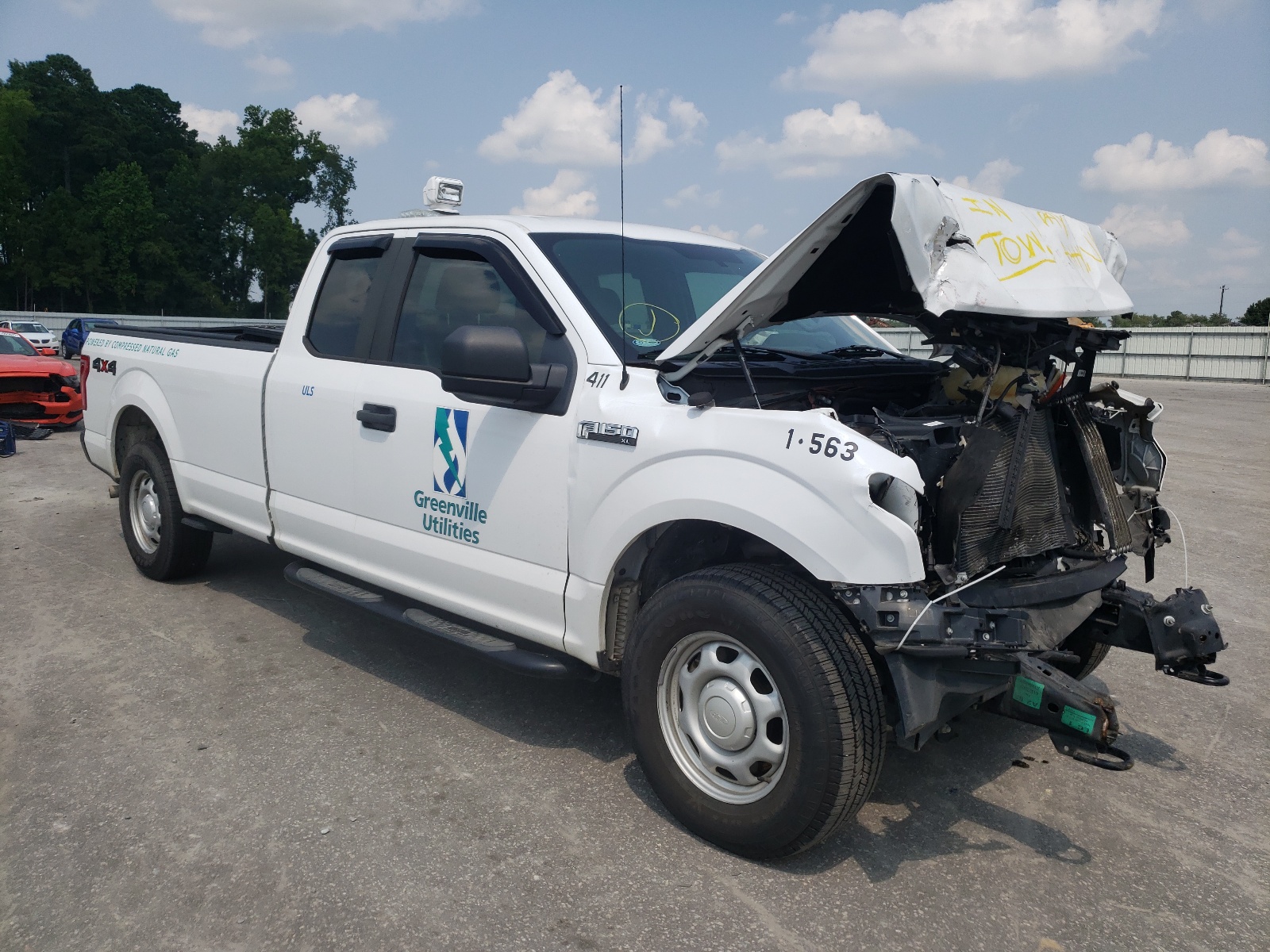 FORD F150 SUPER 2017 with VIN 1FTEX1EF9HKC26297 - Photo from auction
