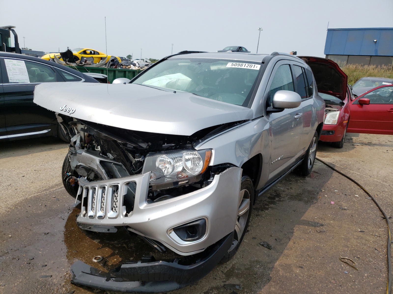 Photo 2 from auction – 2016 JEEP COMPASS LA with VIN 1C4NJCEA6GD738023