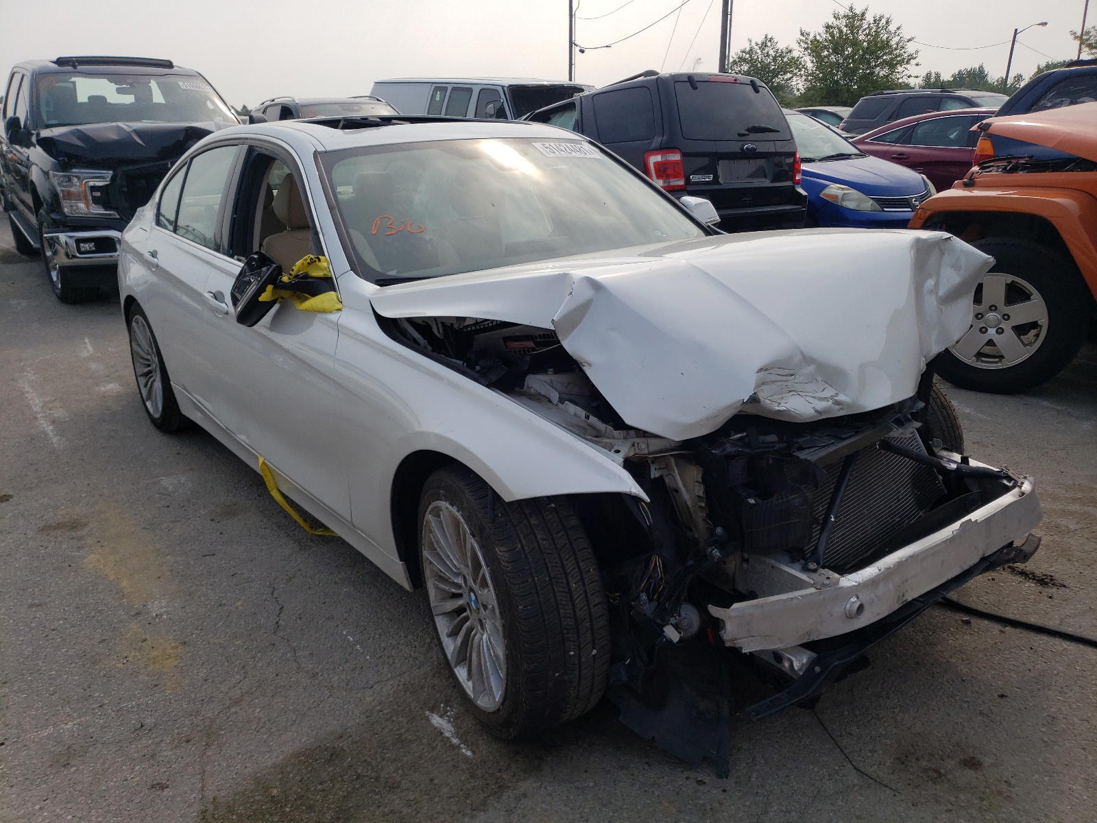 BMW 328 I 2015 with VIN WBA3A5G55FNS84145 - Photo from auction