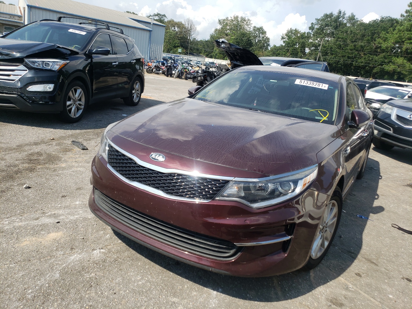 Photo 2 from auction – 2016 KIA OPTIMA LX with VIN 5XXGT4L33GG077179