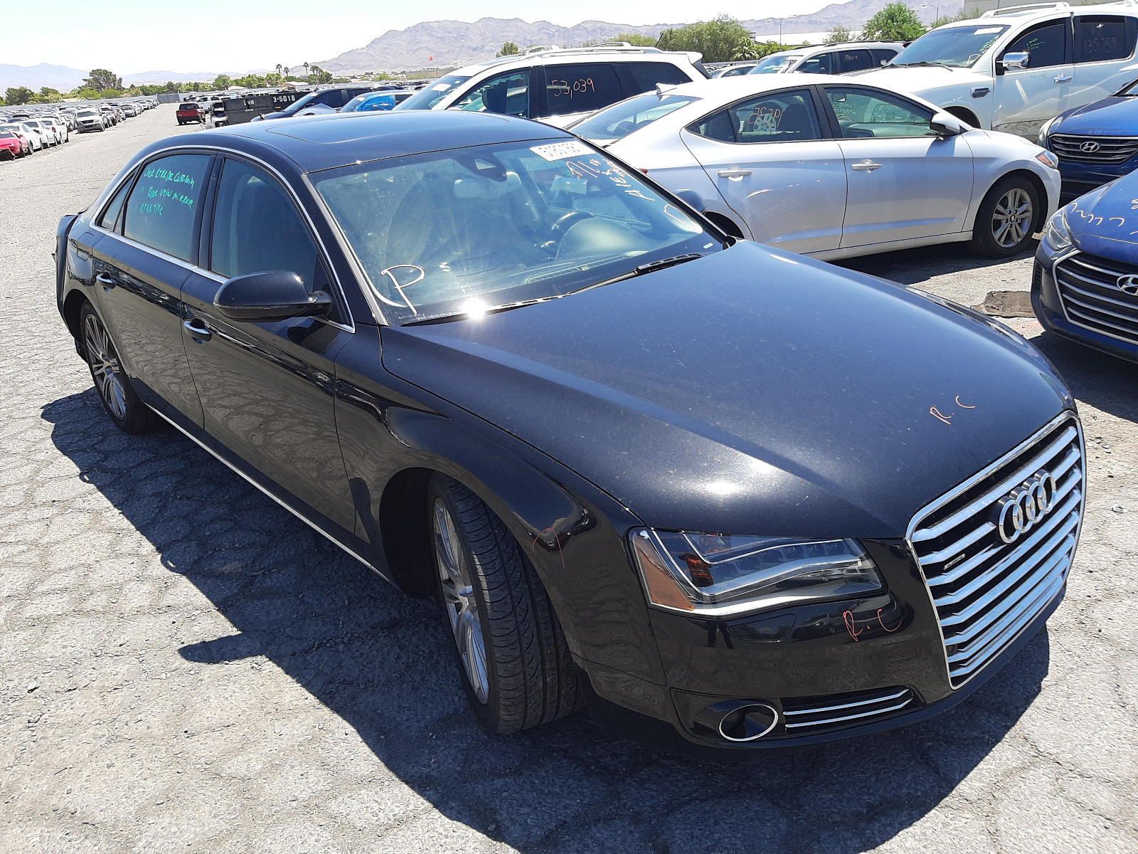 AUDI A8 L QUATT 2013 with VIN WAURGAFD1DN007371 - Photo from auction