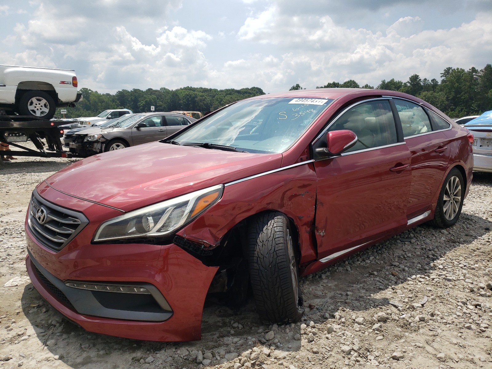 Photo 2 from auction – 2016 HYUNDAI SONATA SPO with VIN 5NPE34AF1GH413548