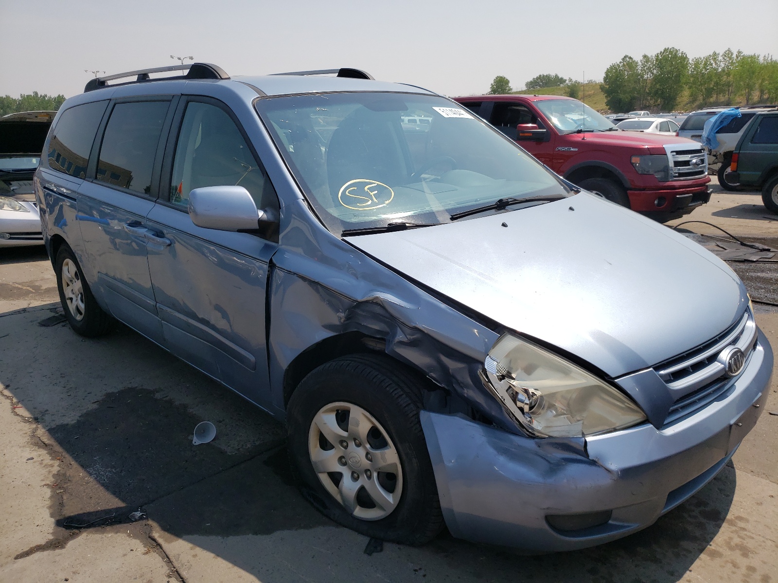 Photo 1 from auction – 2008 KIA SEDONA EX with VIN KNDMB233686258576