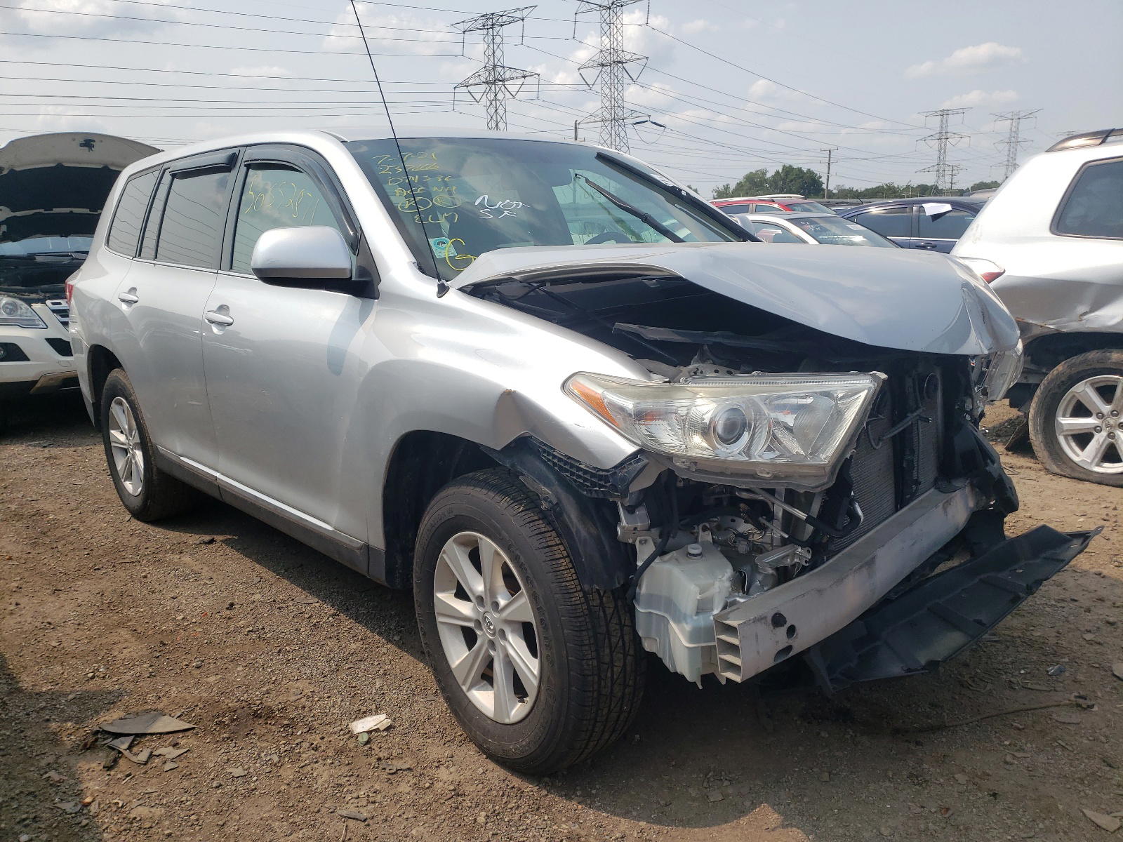 TOYOTA HIGHLANDER 2011 with VIN 5TDBK3EH1BS074336 - Photo from auction