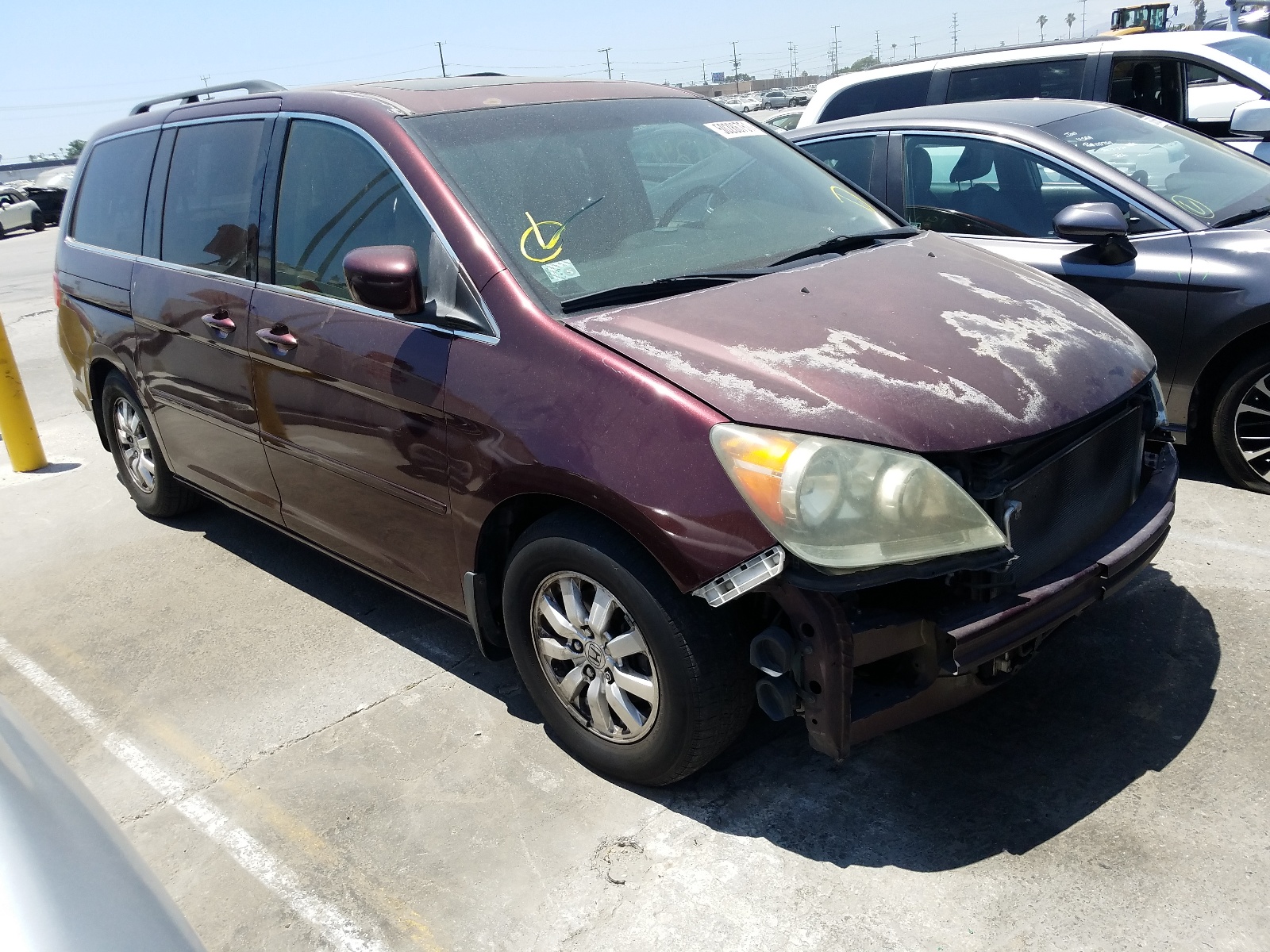 HONDA ODYSSEY EX 2010 with VIN 5FNRL3H60AB087054 - Photo from auction