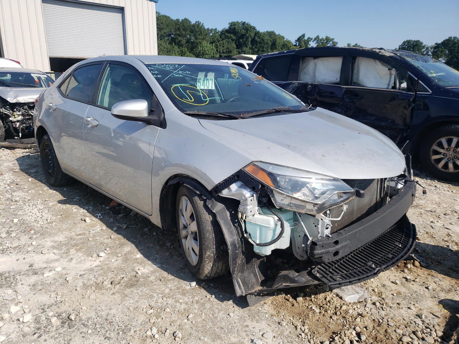 TOYOTA COROLLA L 2016 with VIN 2T1BURHE3GC587487 - Photo from auction