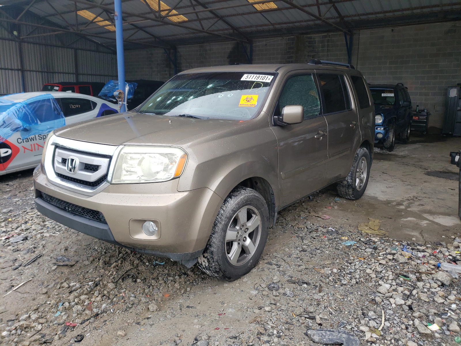 Photo 2 from auction – 2009 HONDA PILOT EX with VIN 5FNYF38499B025293