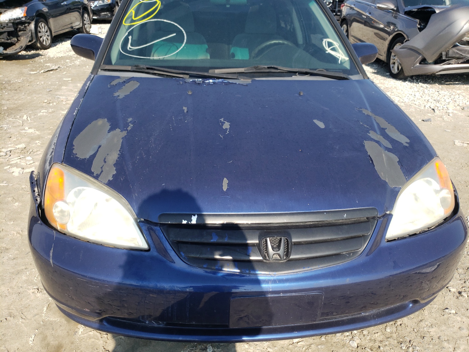 Photo 9 from auction – 2002 HONDA CIVIC EX with VIN 2HGES26782H559747