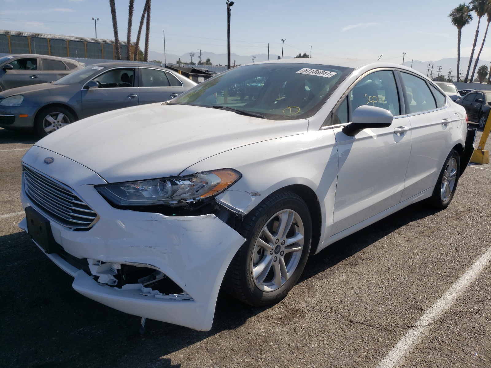 Photo 2 from auction – 2018 FORD FUSION SE with VIN 3FA6P0H78JR133409