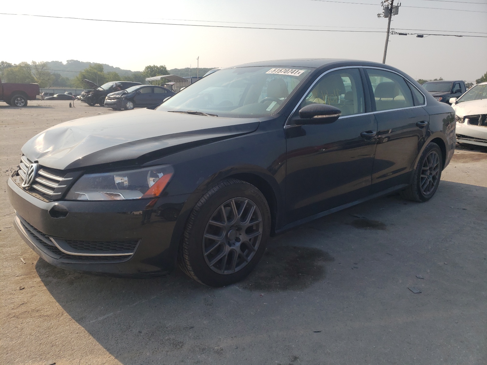 Photo 2 from auction – 2012 VOLKSWAGEN PASSAT SE with VIN 1VWBP7A3XCC039183