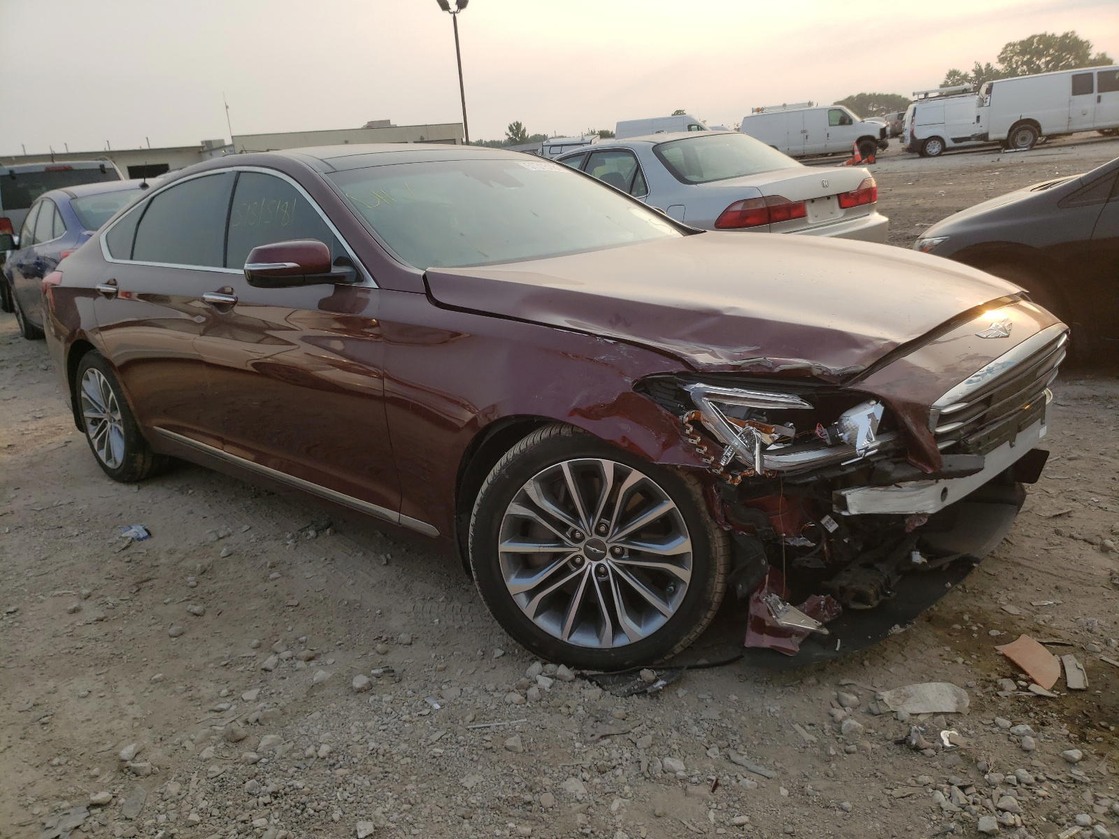 GENESIS G80 BASE 2017 with VIN KMHGN4JE6HU167433 - Photo from auction