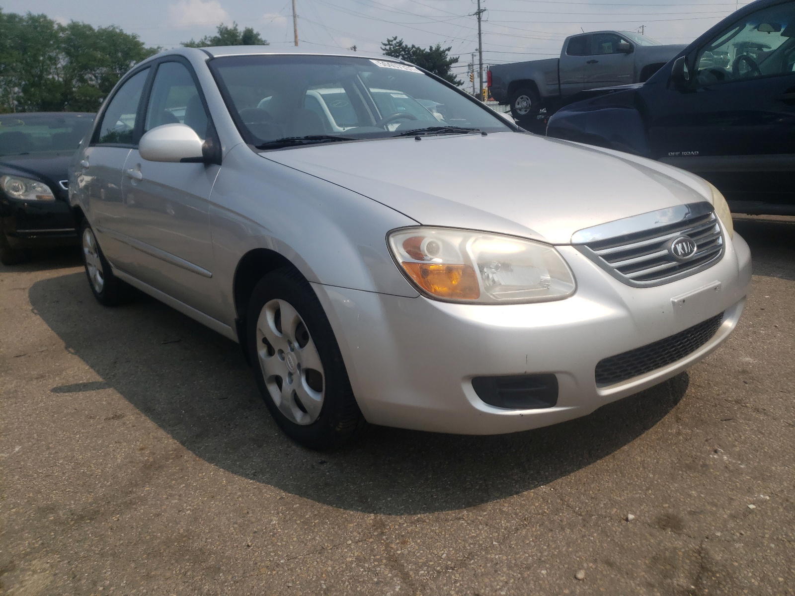 KIA SPECTRA EX 2008 with VIN KNAFE121385536492 - Photo from auction