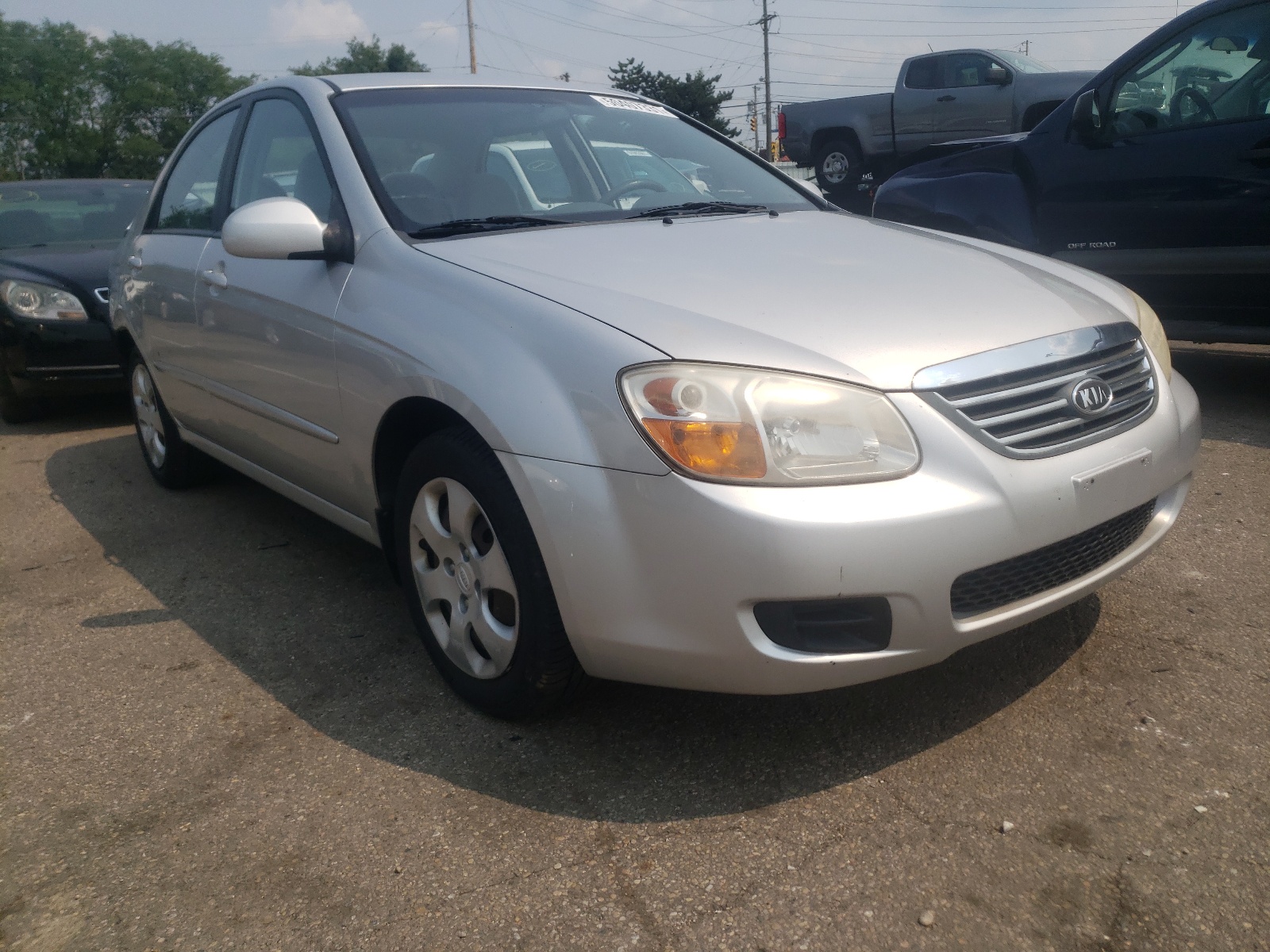 KIA SPECTRA EX 2008 مع رقم تعريف المركبة KNAFE121385536492 - صورة من المزاد
