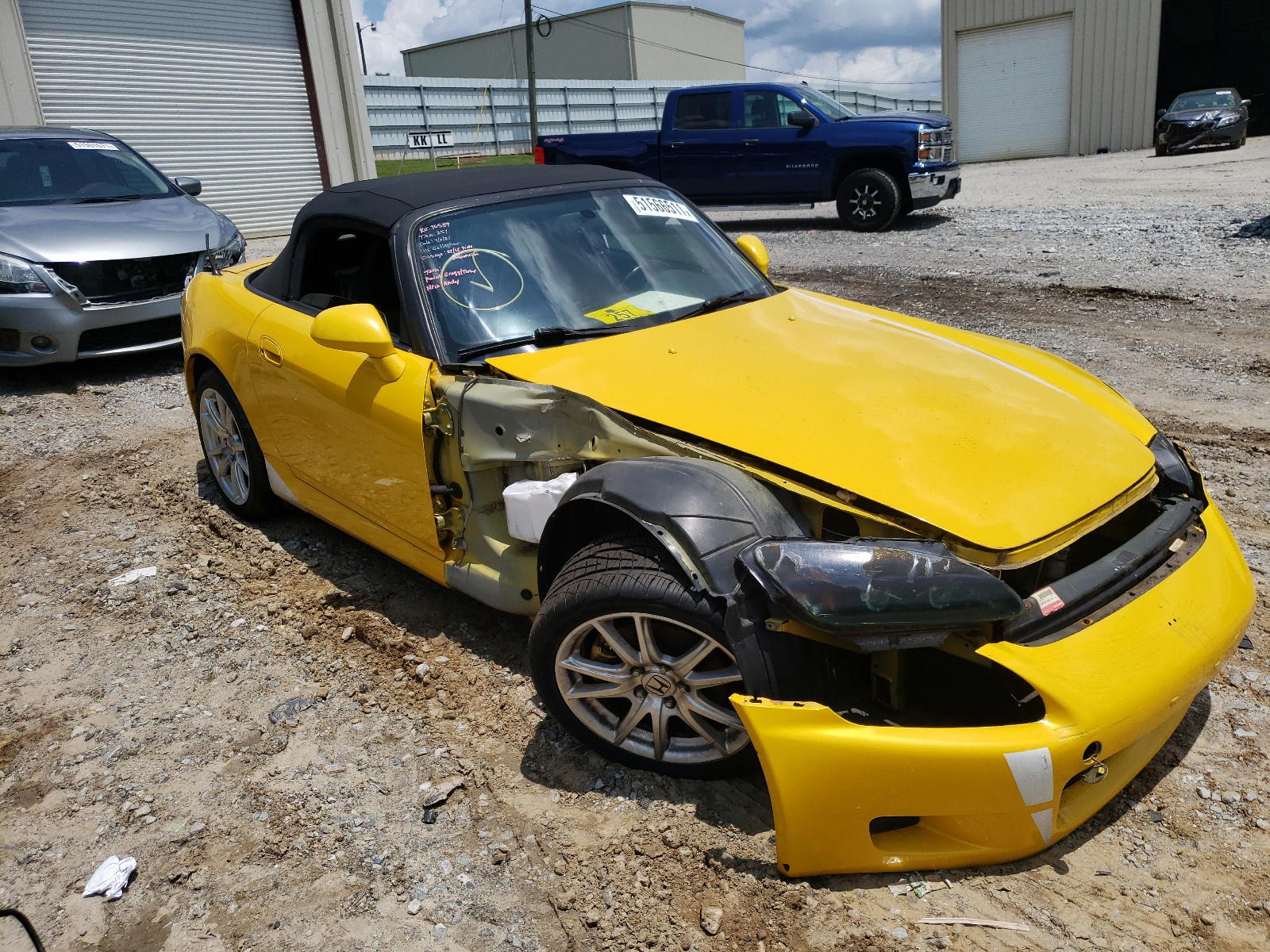 HONDA S2000 2001 with VIN JHMAP11491T000357 - Photo from auction