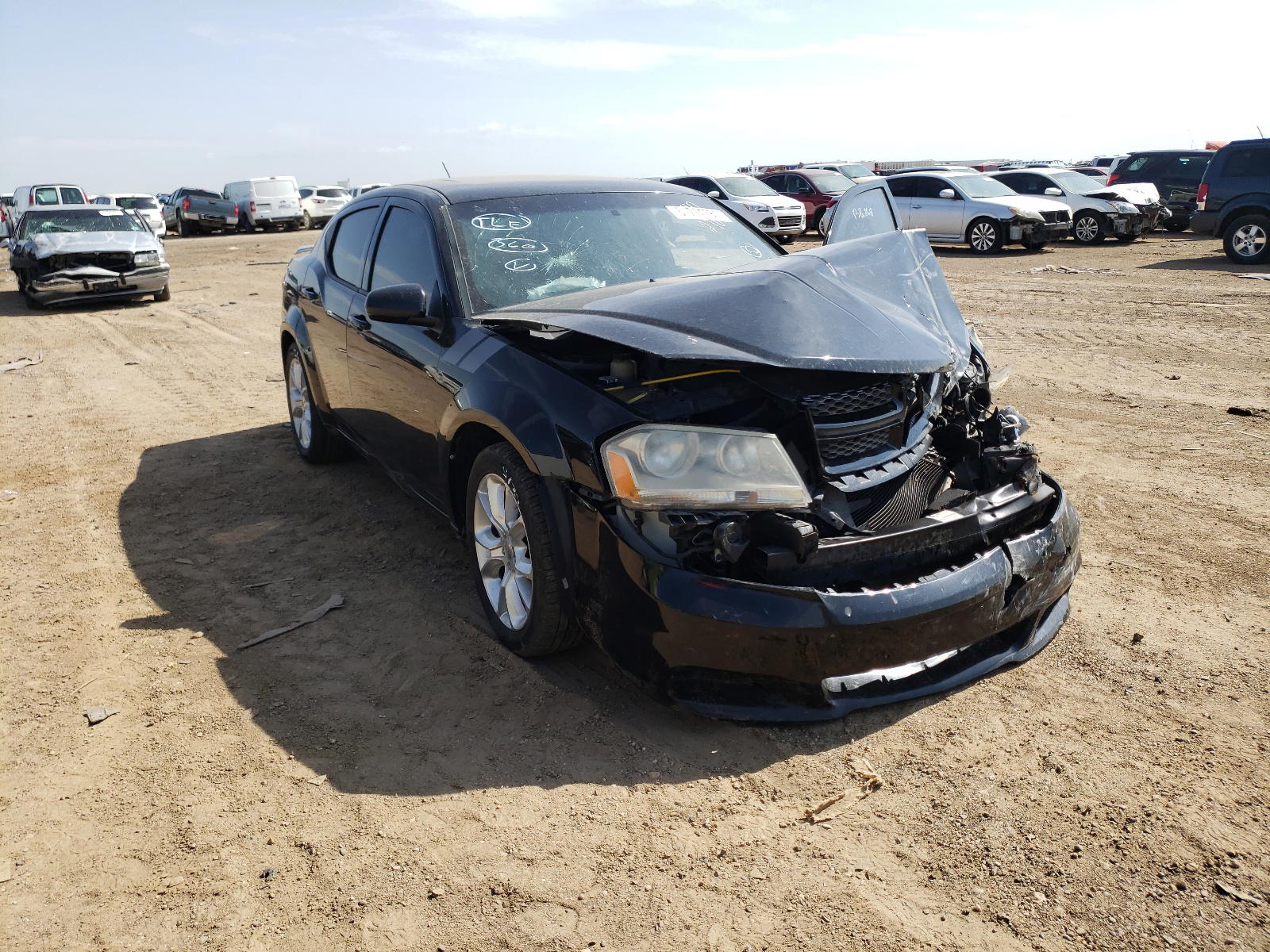 DODGE AVENGER R/ 2013 with VIN 1C3CDZBG1DN627092 - Photo from auction