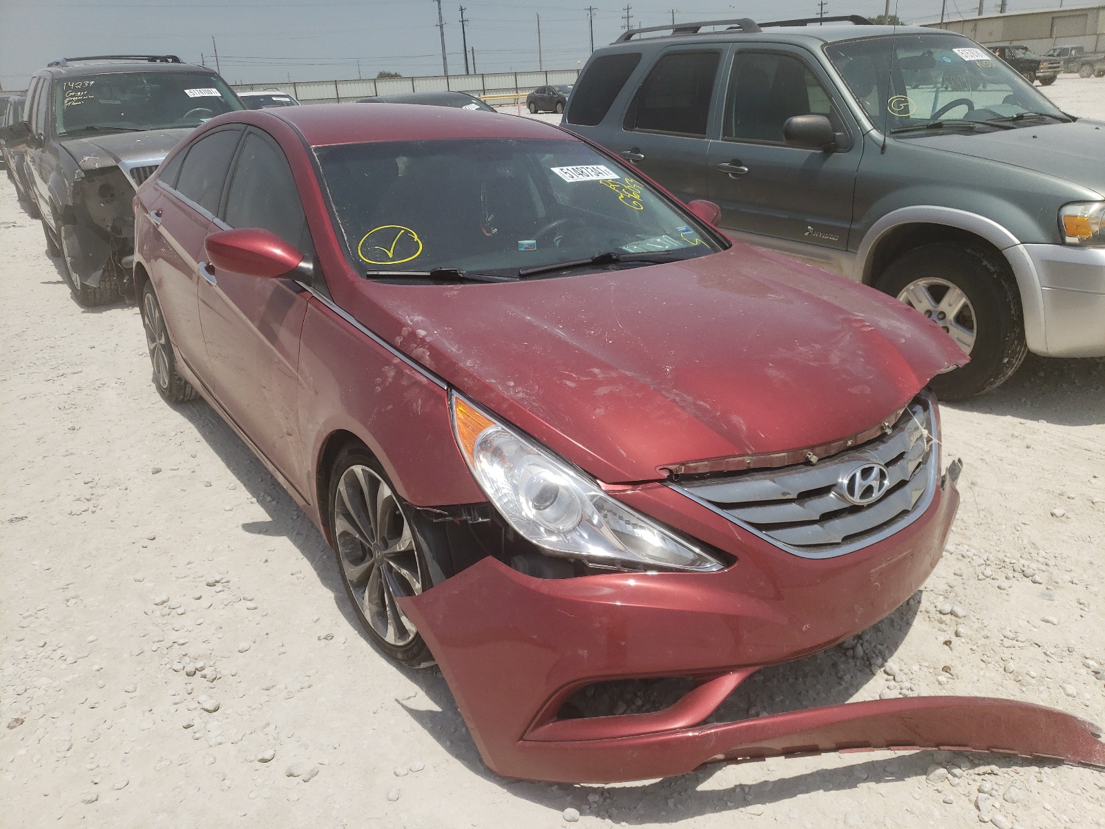 HYUNDAI SONATA SE 2013 with VIN 5NPEC4AB3DH636053 - Photo from auction