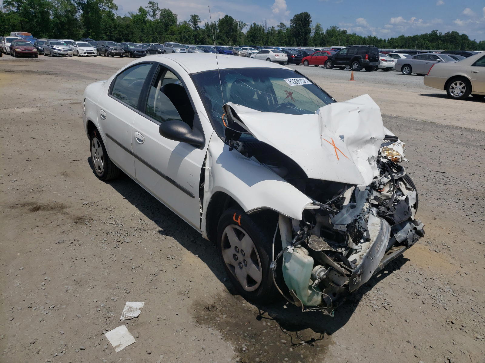 DODGE NEON SE 2003 with VIN 1B3ES26C83D236018 - Photo from auction