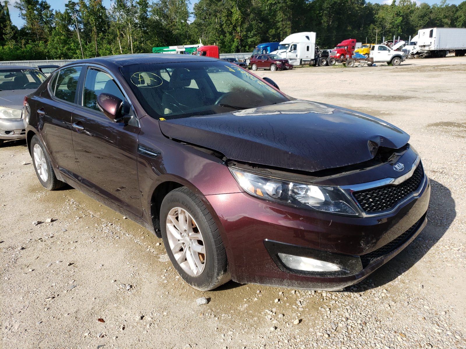 KIA OPTIMA LX 2013 with VIN 5XXGM4A79DG227343 - Photo from auction