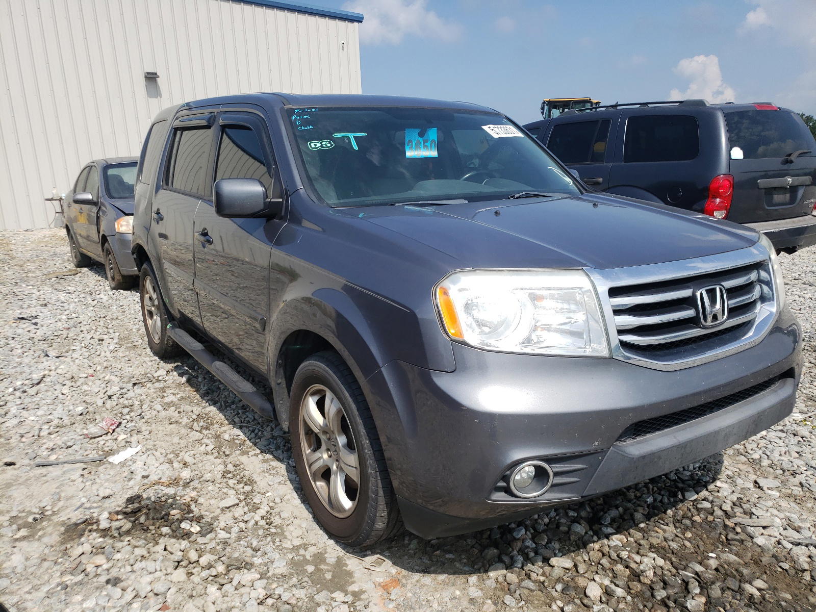 HONDA PILOT EXLN 2013 with VIN 5FNYF3H71DB026652 - Photo from auction