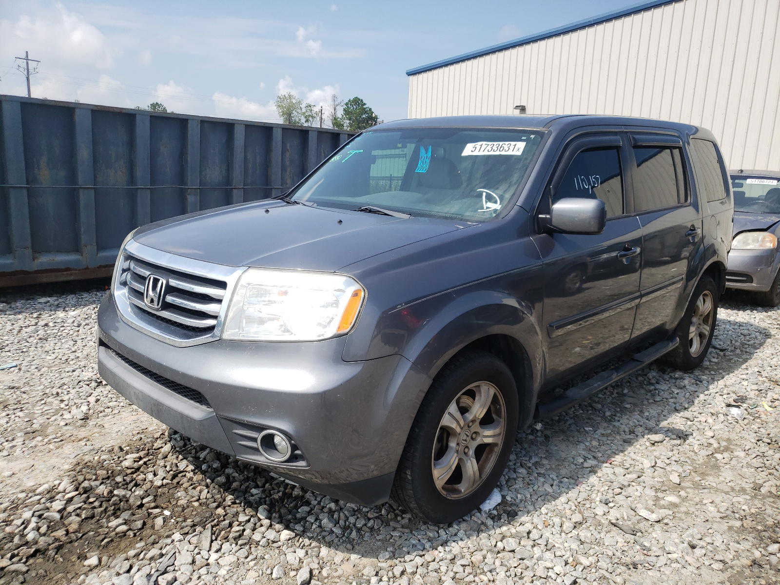 Photo 2 from auction – 2013 HONDA PILOT EXLN with VIN 5FNYF3H71DB026652