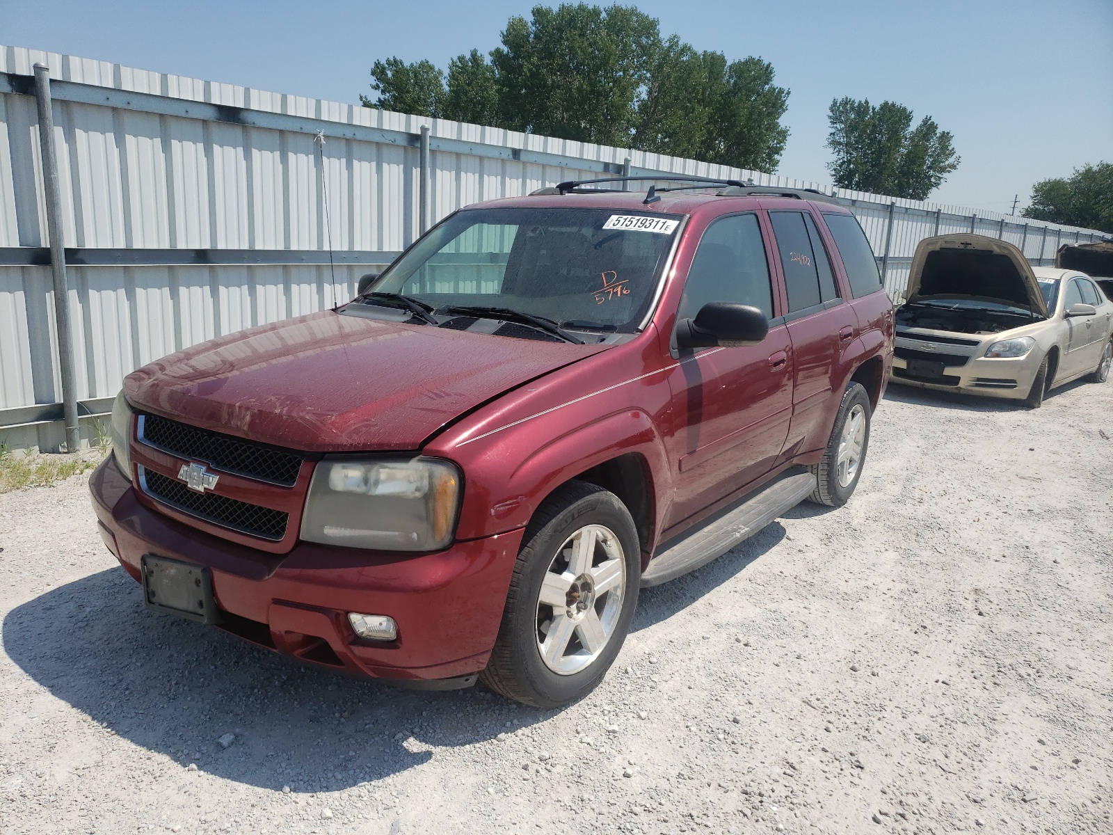 Photo 2 from auction – 2008 CHEVROLET TRAILBLAZE with VIN 1GNDT13S082115796