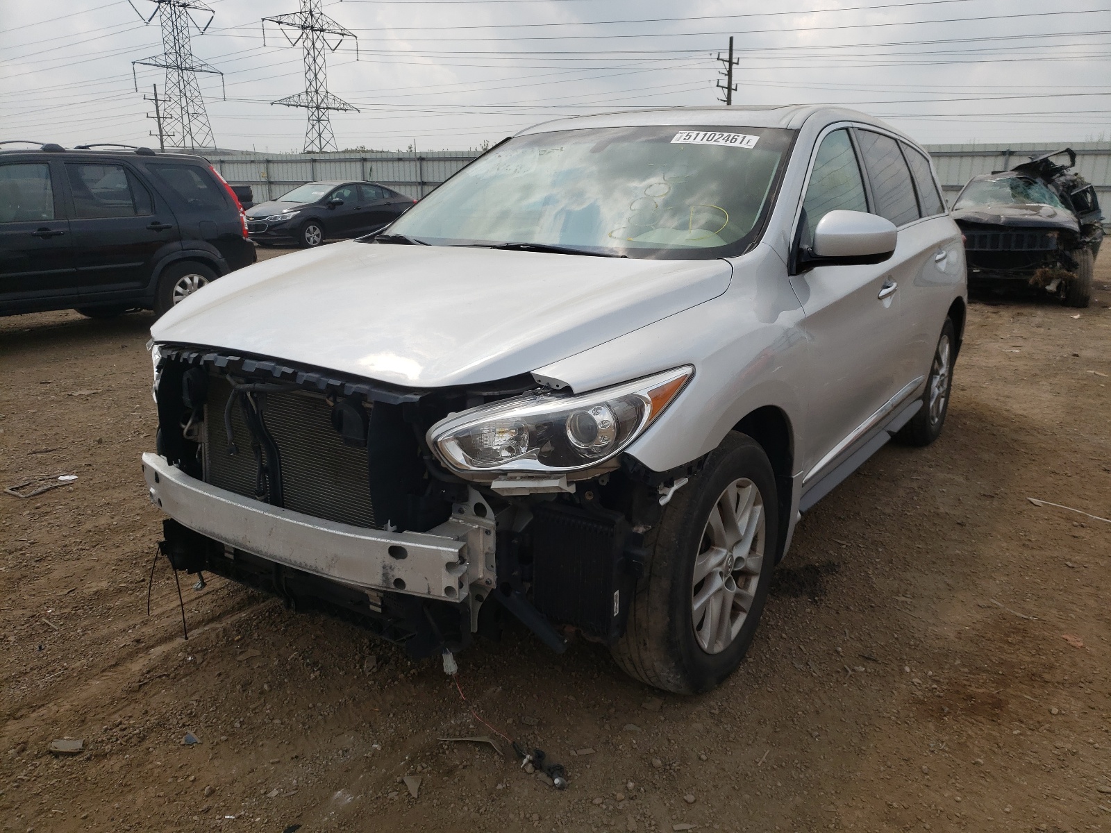 Photo 2 from auction – 2013 INFINITI JX35 with VIN 5N1AL0MM0DC304096