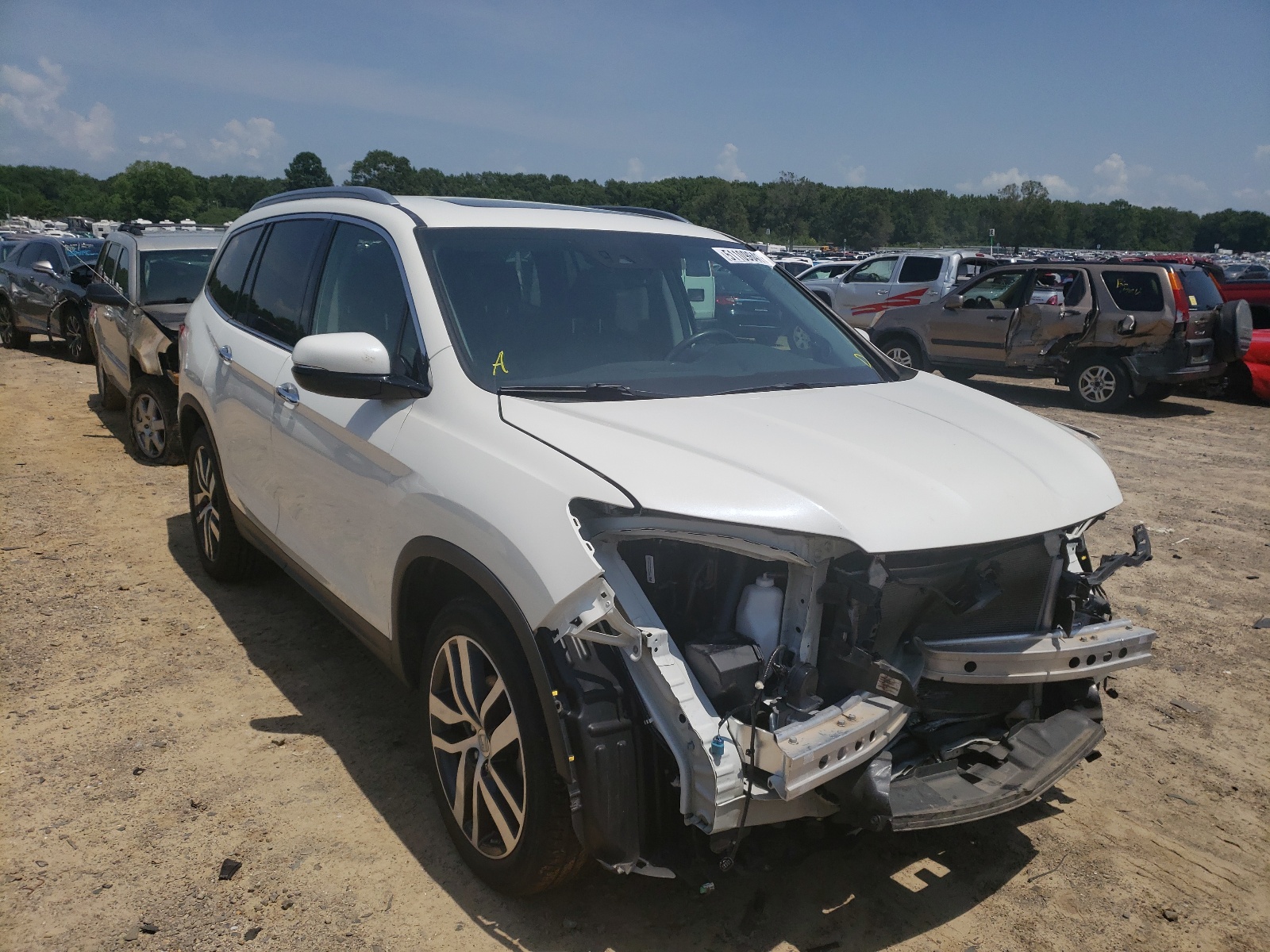 Photo 1 from auction – 2017 HONDA PILOT ELIT with VIN 5FNYF6H01HB045874
