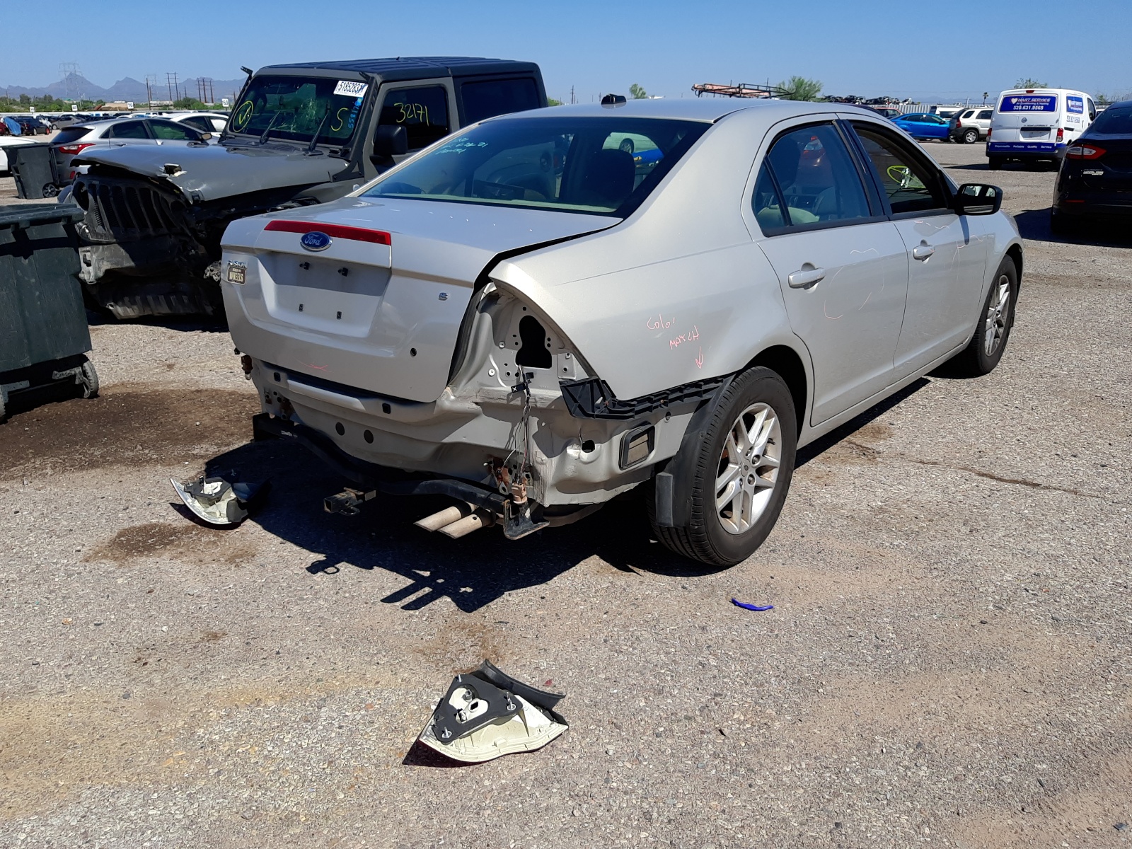 Photo 4 from auction – 2010 FORD FUSION S with VIN 3FAHP0GA3AR134781