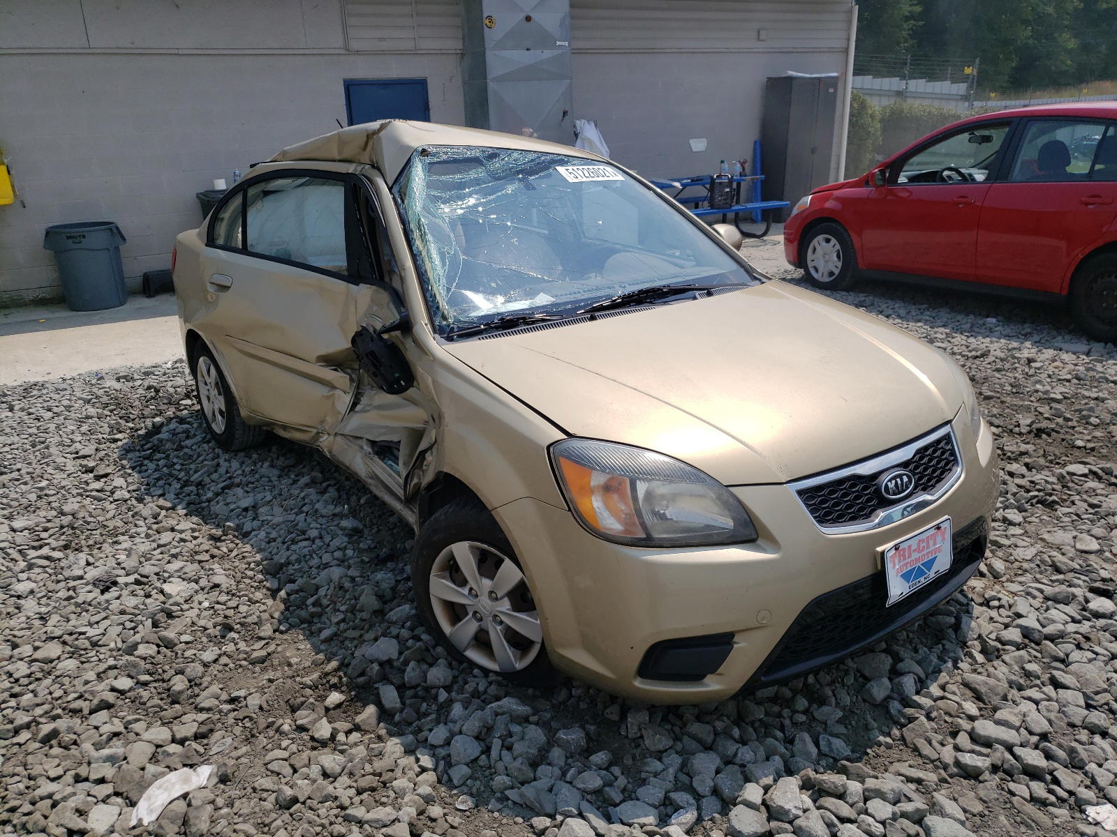 KIA RIO BASE 2011 with VIN KNADH4A35B6930614 - Photo from auction