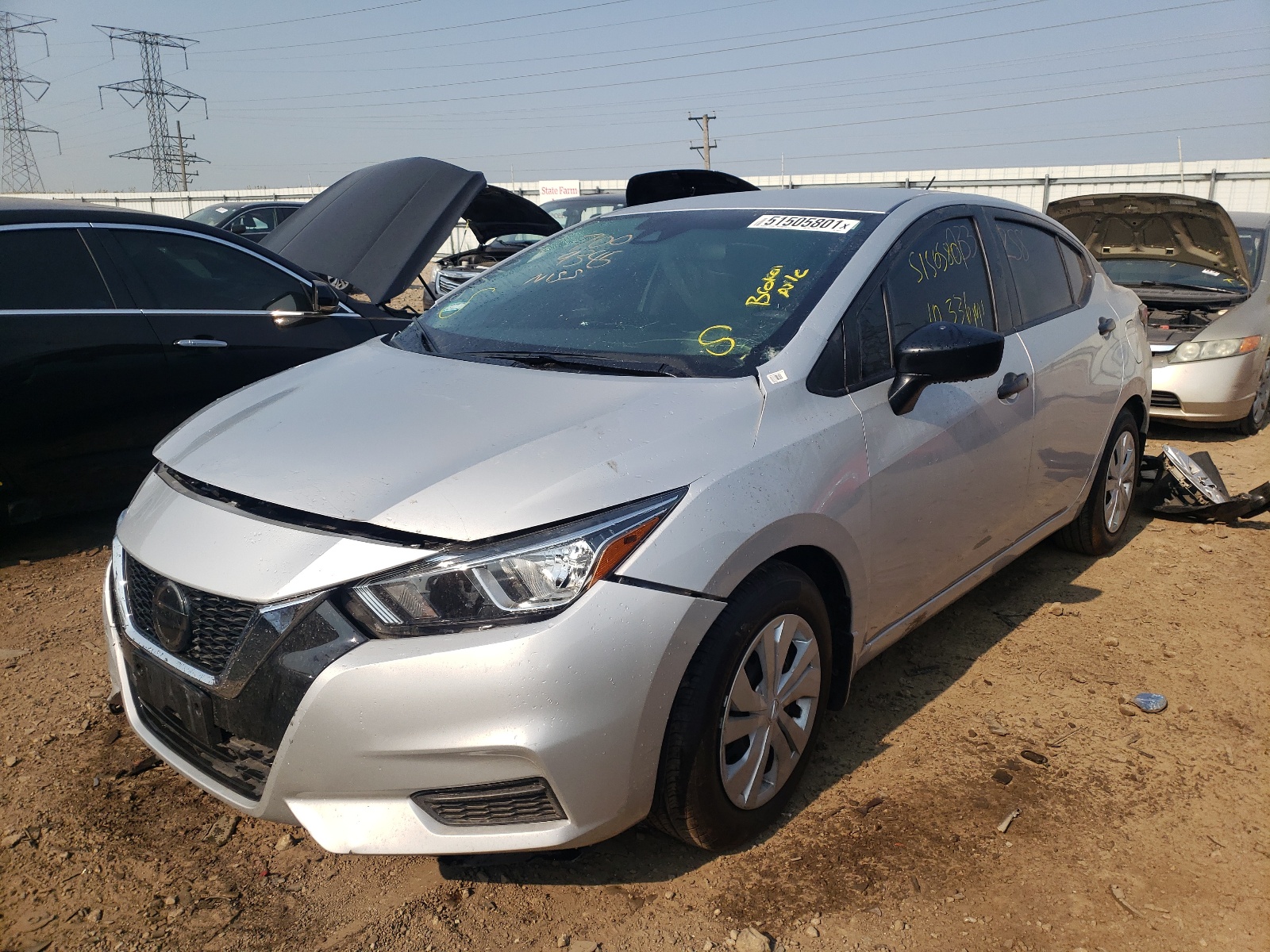 Photo 2 from auction – 2020 NISSAN VERSA S with VIN 3N1CN8DV6LL902214