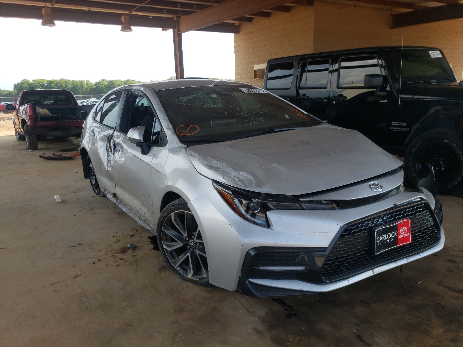TOYOTA COROLLA SE 2020 with VIN 5YFS4RCE7LP020068 - Photo from auction