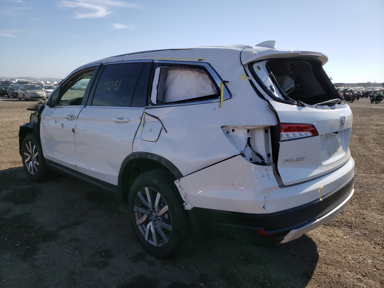 Photo 3 from auction – 2020 HONDA PILOT EX with VIN 5FNYF5H39LB007404