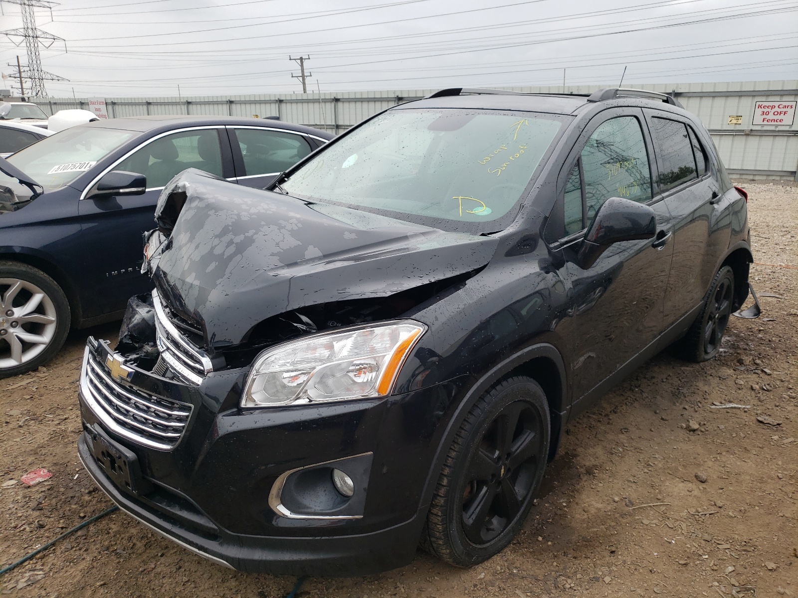 Photo 2 from auction – 2016 CHEVROLET TRAX LTZ with VIN KL7CJMSB6GB655131