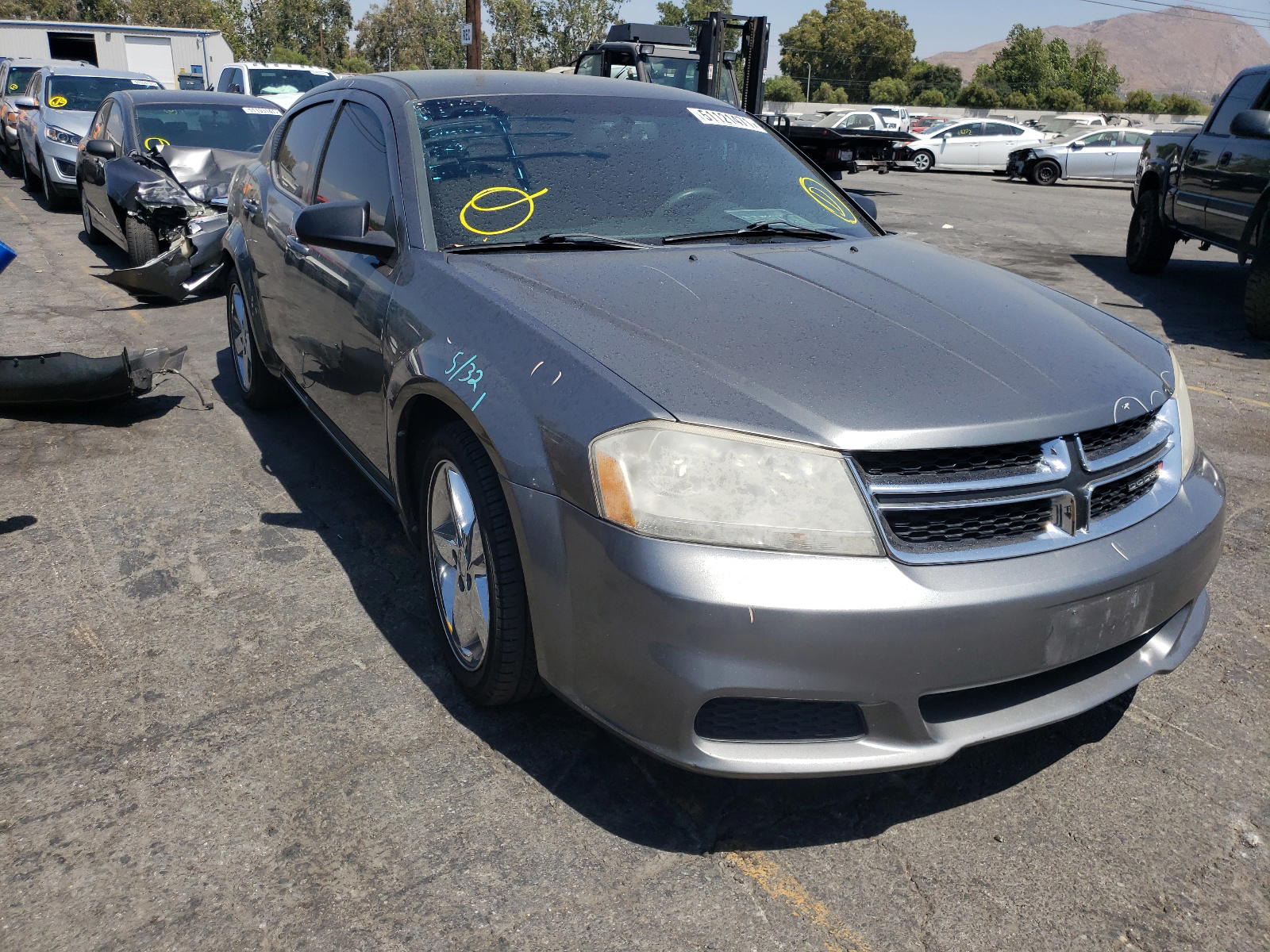 DODGE AVENGER SE 2013 with VIN 1C3CDZABXDN710168 - Photo from auction