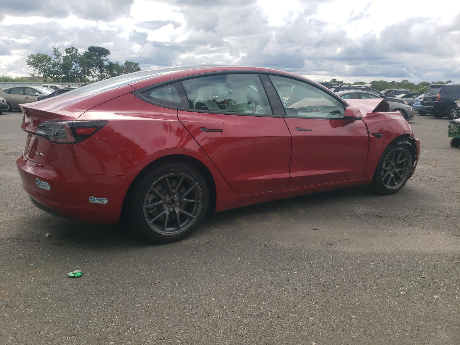 Photo 4 from auction – 2021 TESLA MODEL 3 with VIN 5YJ3E1EB0MF855870