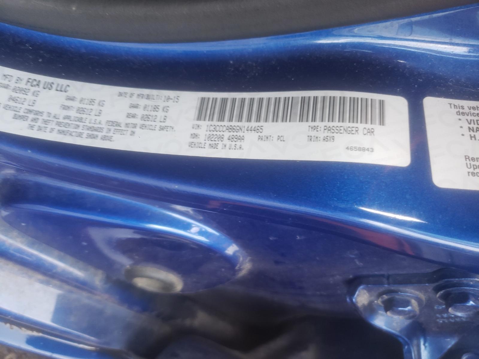Photo 10 from auction – 2016 CHRYSLER 200 LIMITE with VIN 1C3CCCAB6GN144465