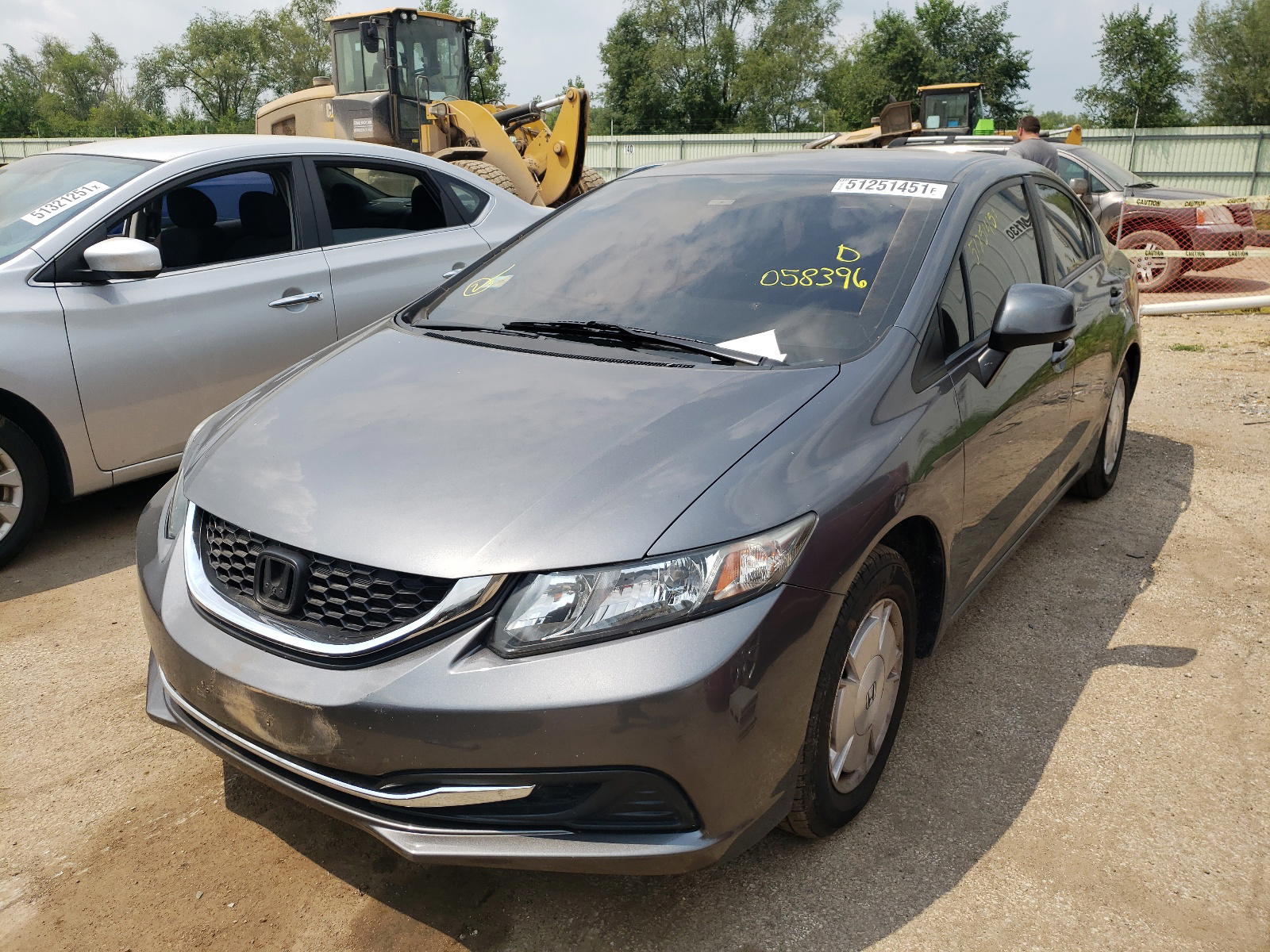 Photo 2 from auction – 2013 HONDA CIVIC with VIN 19XFB2F59DE058396