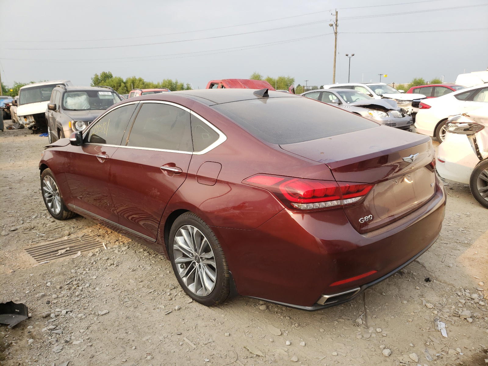 Photo 3 from auction – 2017 GENESIS G80 BASE with VIN KMHGN4JE6HU167433