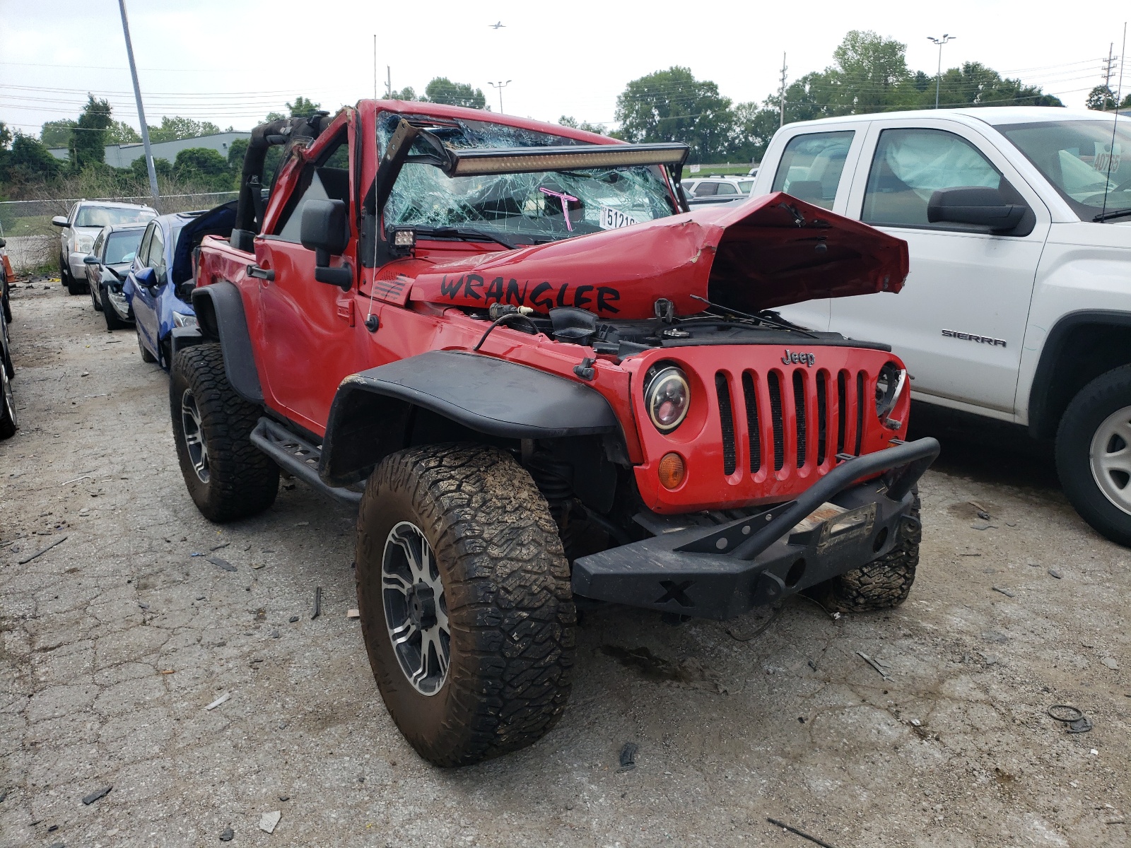 JEEP WRANGLER S 2012 with VIN 1C4AJWAG5CL256573 - Photo from auction