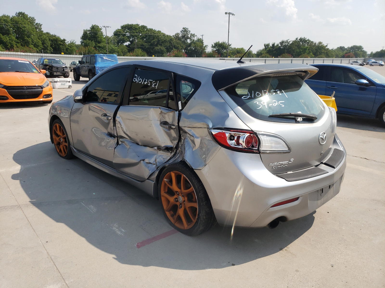 Photo 3 from auction – 2012 MAZDA SPEED 3 with VIN JM1BL1L33C1529713